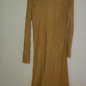 Long Sweater.  It's Fashion Brand. Tan Color